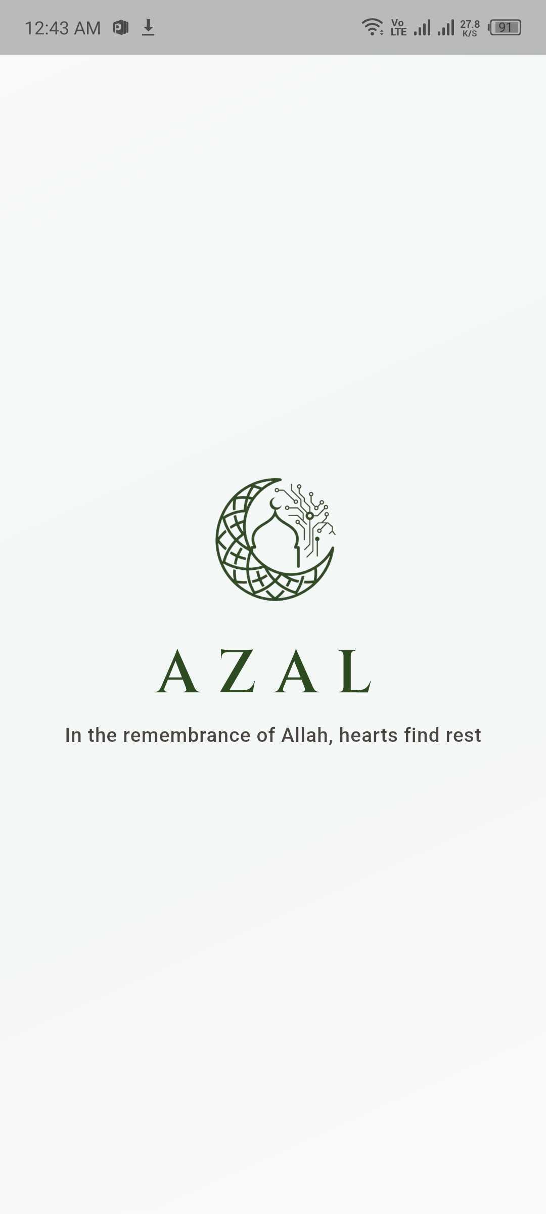 Azal splash screen